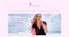 Desktop Screenshot of goddessofpublicspeaking.com.au