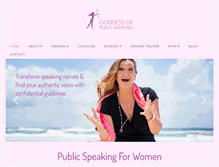 Tablet Screenshot of goddessofpublicspeaking.com.au